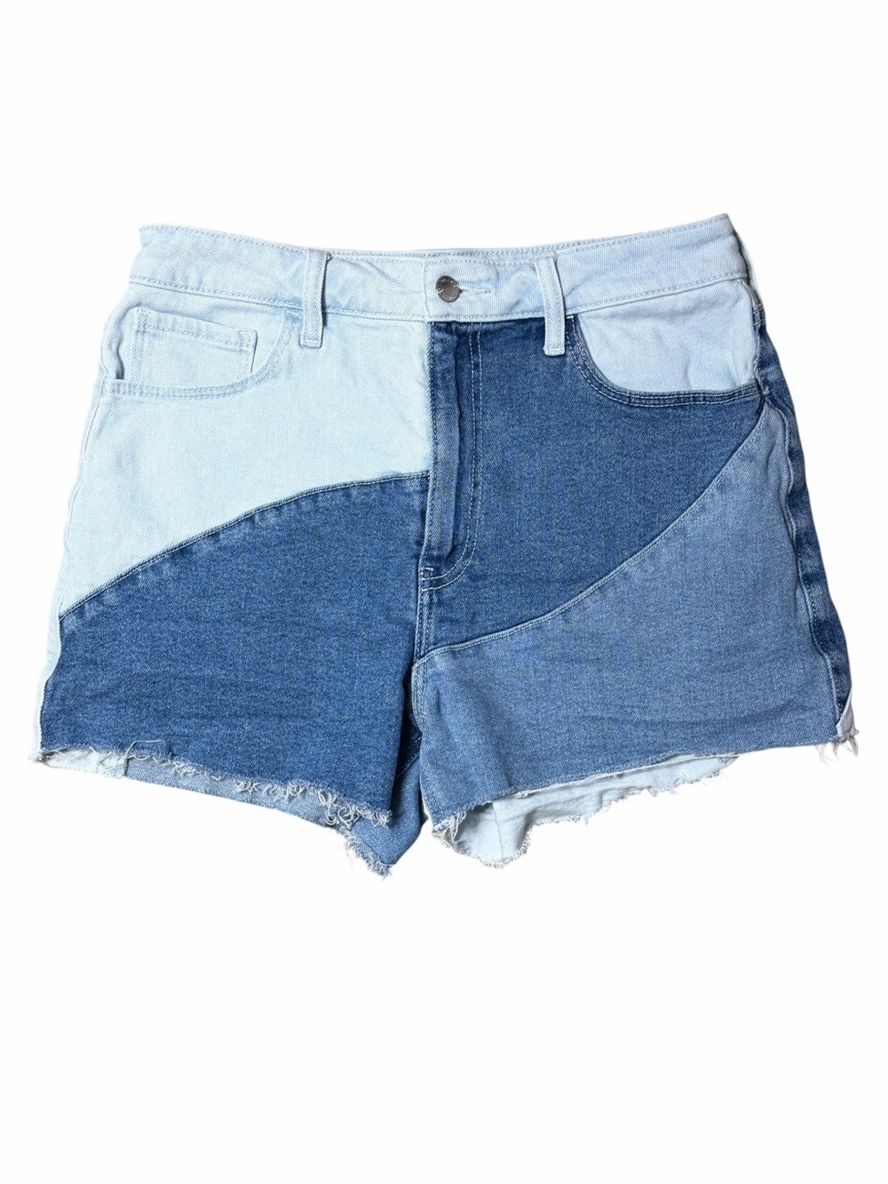Hollister Multi Wash Denim High Rise Mom Shorts Womens 29